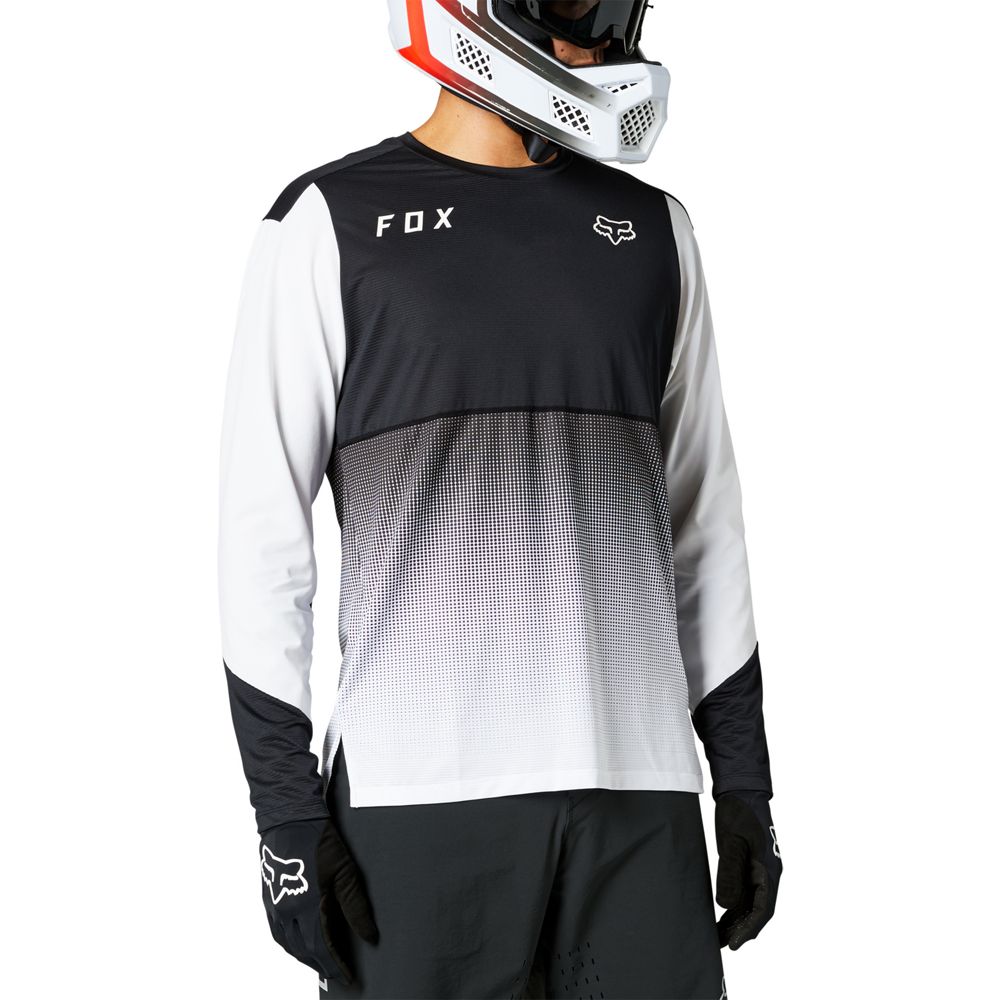 FOX MAGLIA MANICHE LUNGHE FLEXAIR B/W