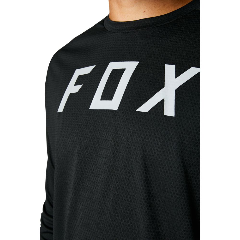 FOX MAGLIA MANICHE LUNGHE DEFEND BLACK