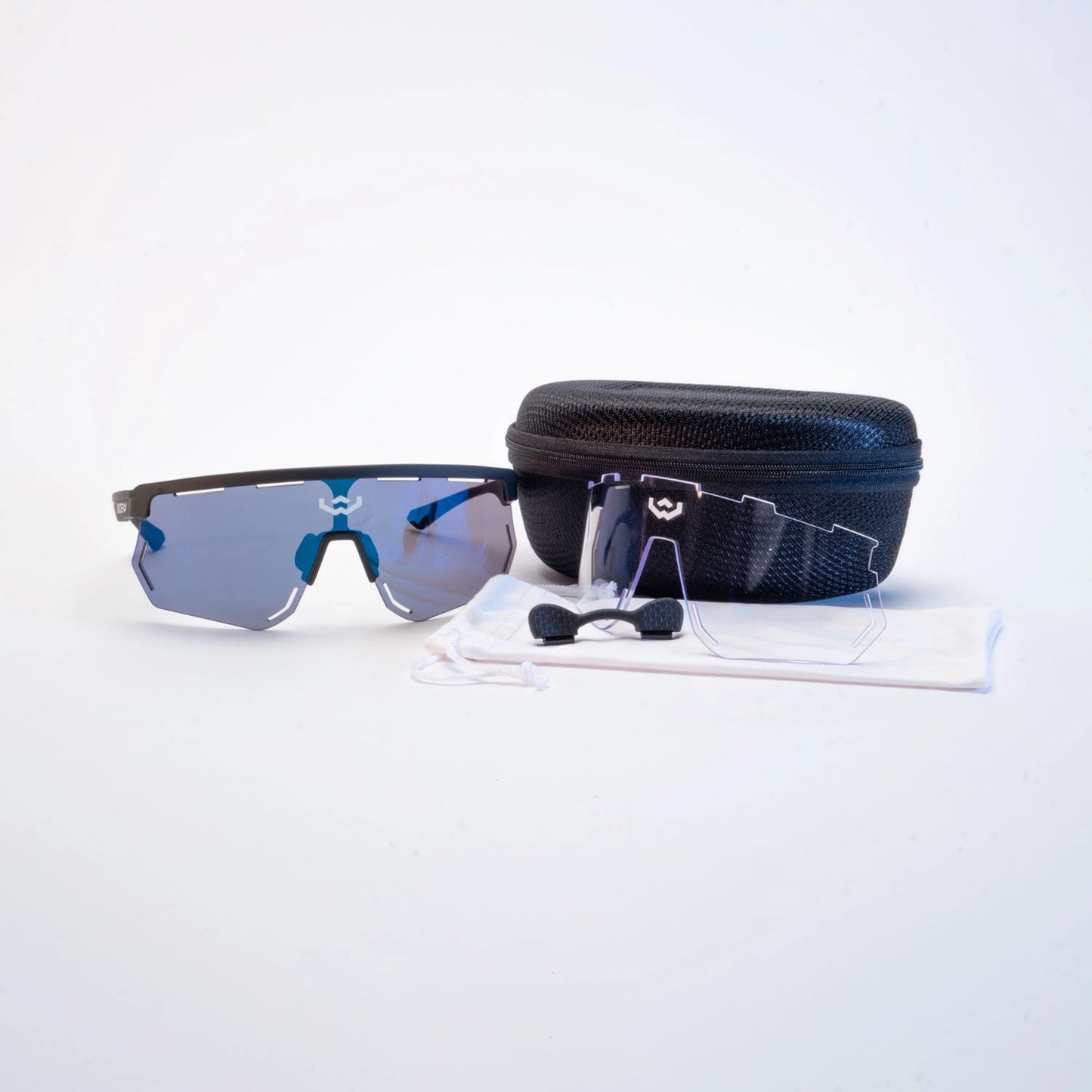 ERGE - MATTE BLACK/ BLUE MIRROR
