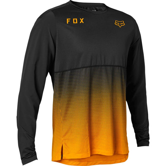 FOX MAGLIA MANICHE LUNGHE FLEXAIR - BLACK/ GOLD