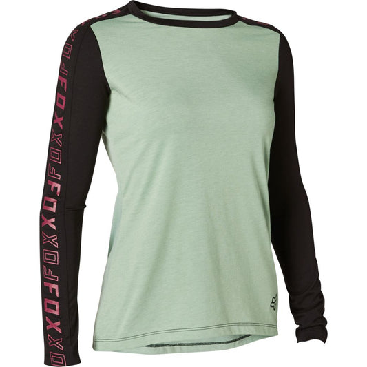 FOX MAGLIA MANICHE LUNGHE RANGER DRIRELEASE® DONNA - SAGE