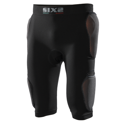 PRO SHO3 - Pantaloncini con fondello e protezioni fianchi ed esterno coscie