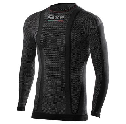 TS2W - Maglia intima girocollo a maniche lunghe, tessuto Thermo Carbon Underwear